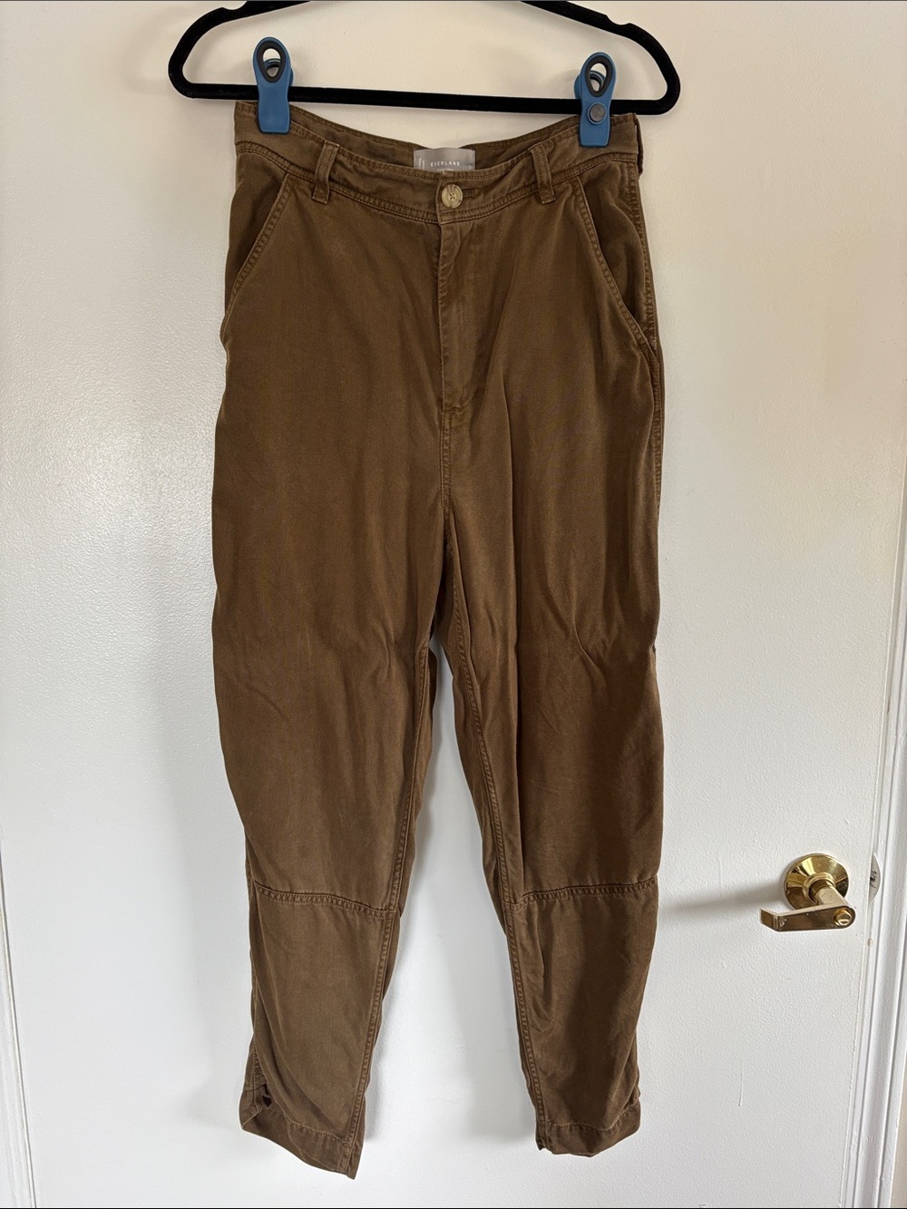 Everlane Brown Straight-Leg Women's Pants